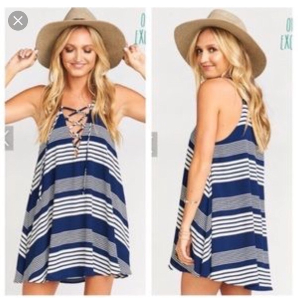 Rancho Mirage Lace Up Dress Show Me Your Mumu